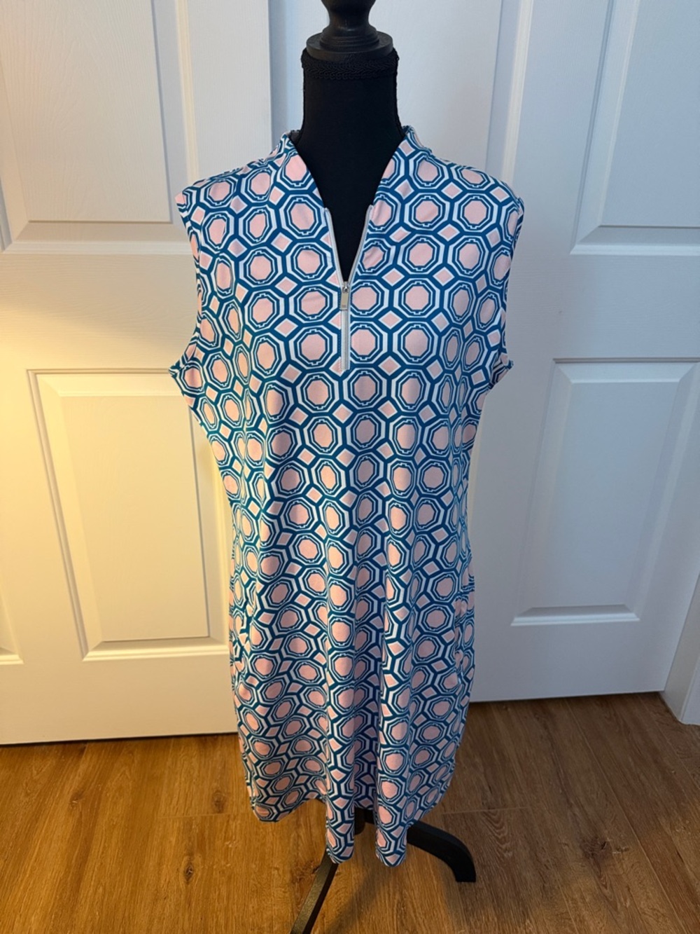 Tail Women’s Golf Dress Pink and Teal Geometric Tennis Pickleball XL Women’s
